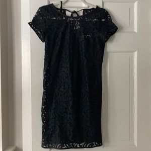 Loft Black & Navy Dress